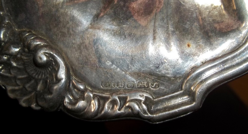 Antique Silverplate SNUFFER TRAY 9"