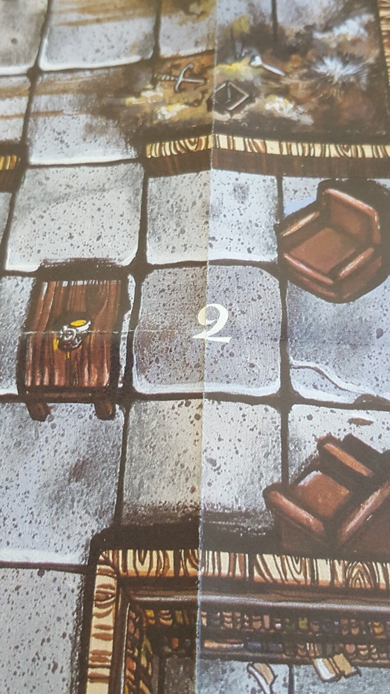 POSTER MAP FOR QUEST FOR THE SILVER SWORD MODULE DUNGEONS & DRAGONS TSR