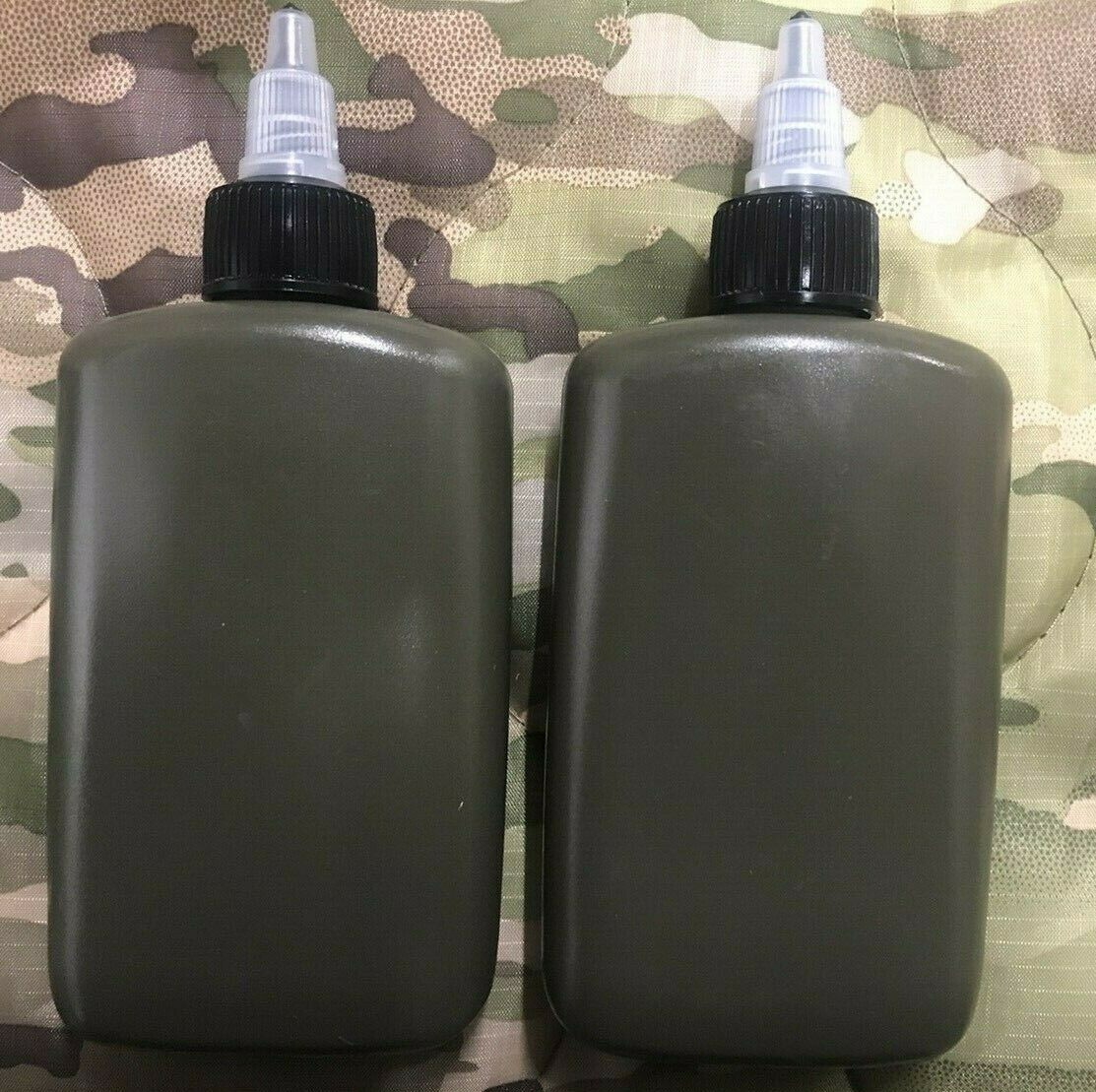 CLP LSA Weapons Oil bottle 4 oz Empty OD Green 2 Each