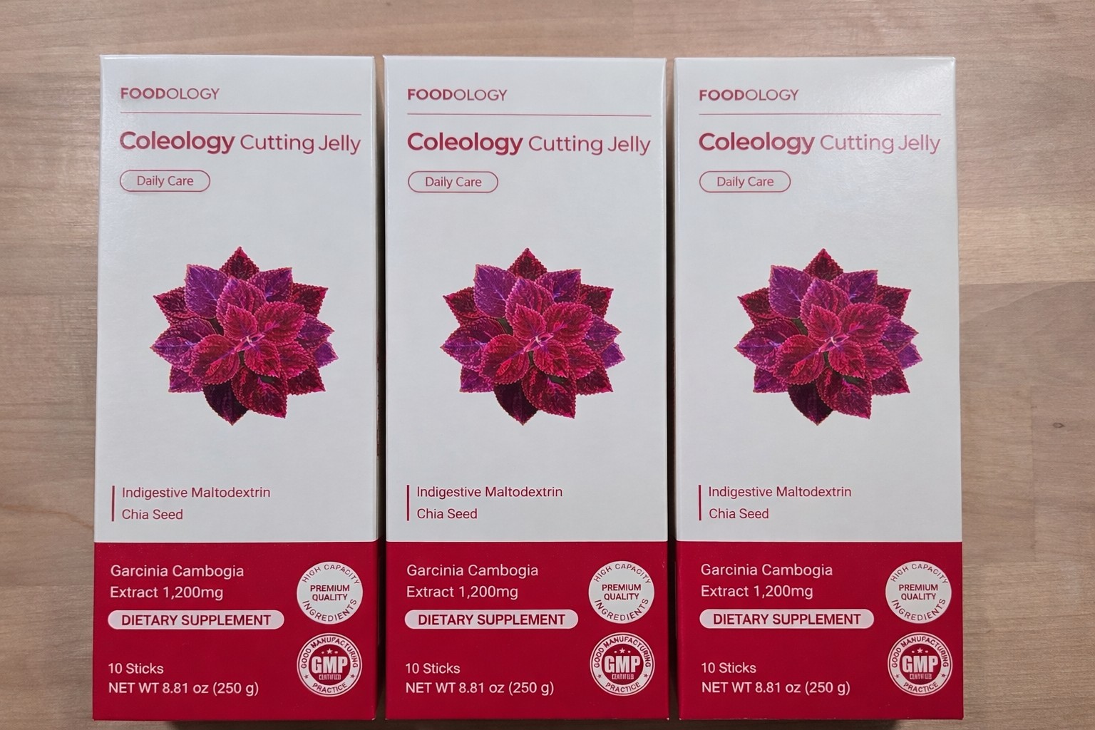3 Pack FOODOLOGY Coleology Cutting Jelly 25g 10 Sticks Weight Loss Supplements