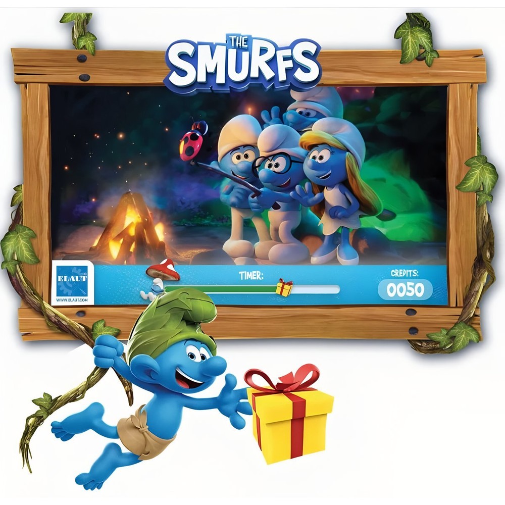 Elaut E-Claw The Smurfs Crane Arcade Game Machine