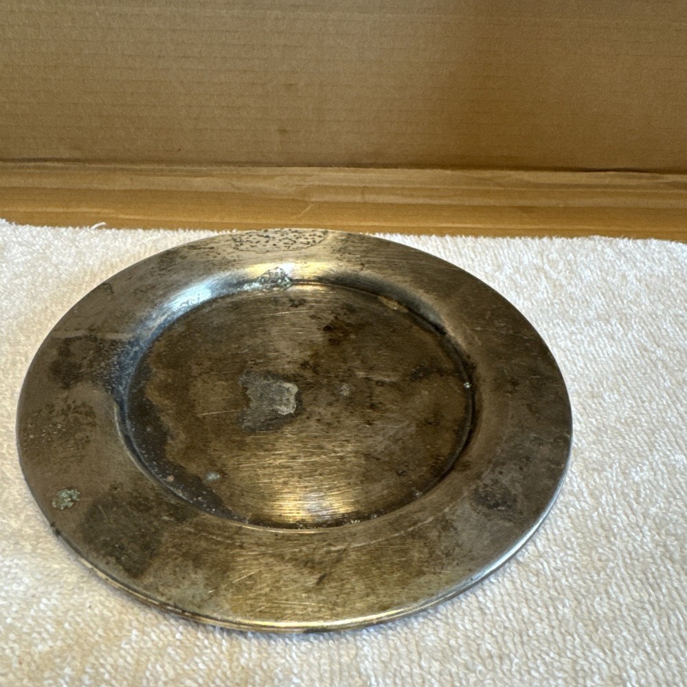 Vintage Silver Plated Small 6 Inch Trinket Dish/Plate