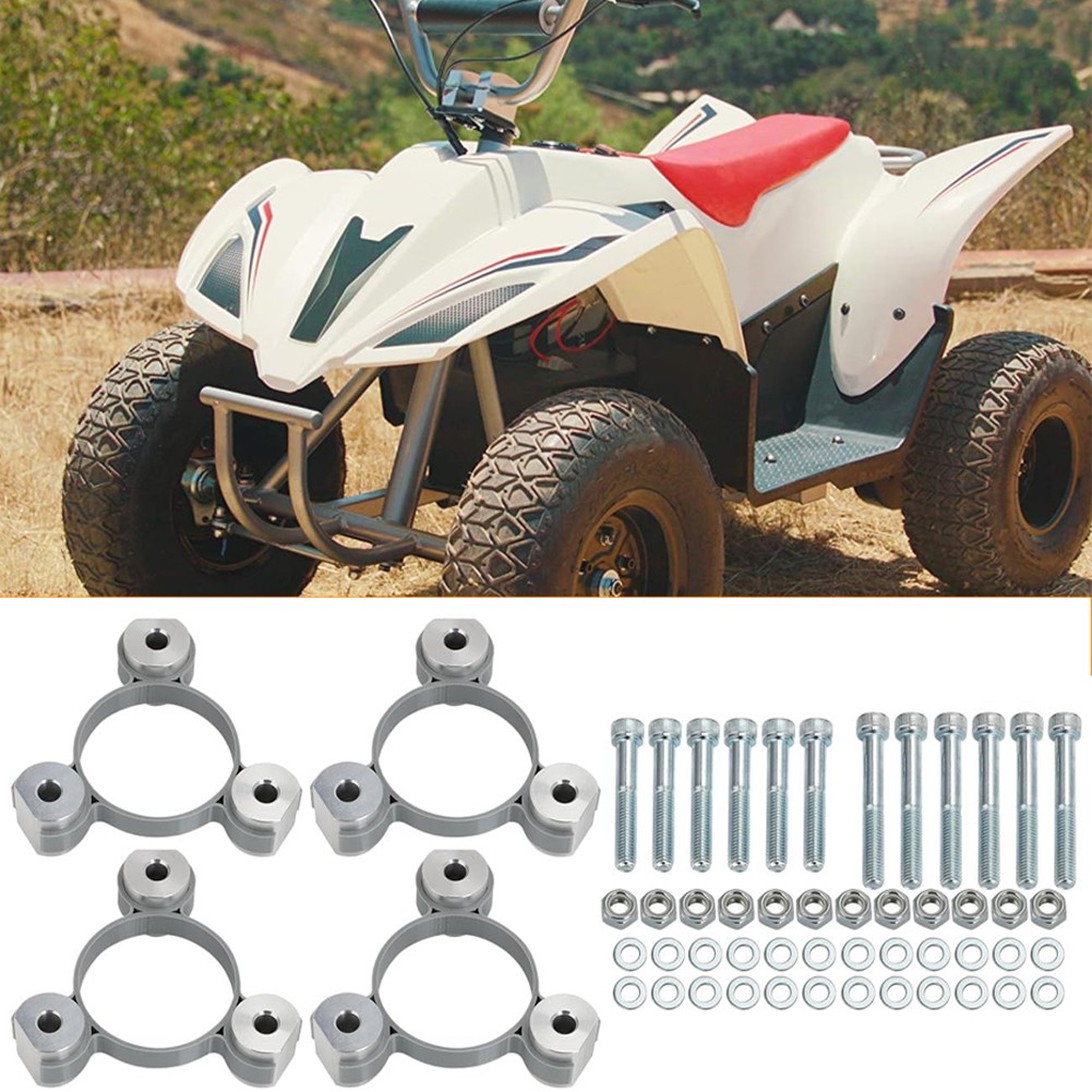 For Razor Dirt Quad Wheel Spacer Kit, 3" Wider Front, 2" Wider Rear, 24v or 36v