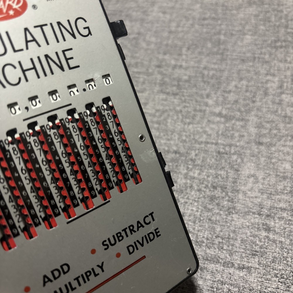 Vintage Wizard Calculating Machine Mechanical Calculator Made in Germany Math