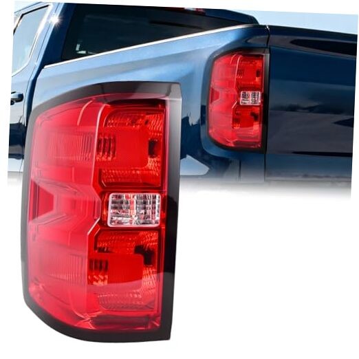 Tail Light Assembly Compatible with 2014-2019 Chevy Silverado Left Driver Side
