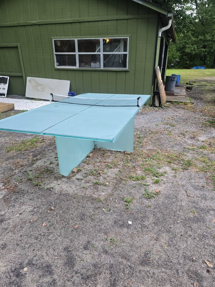 glass ping pong table