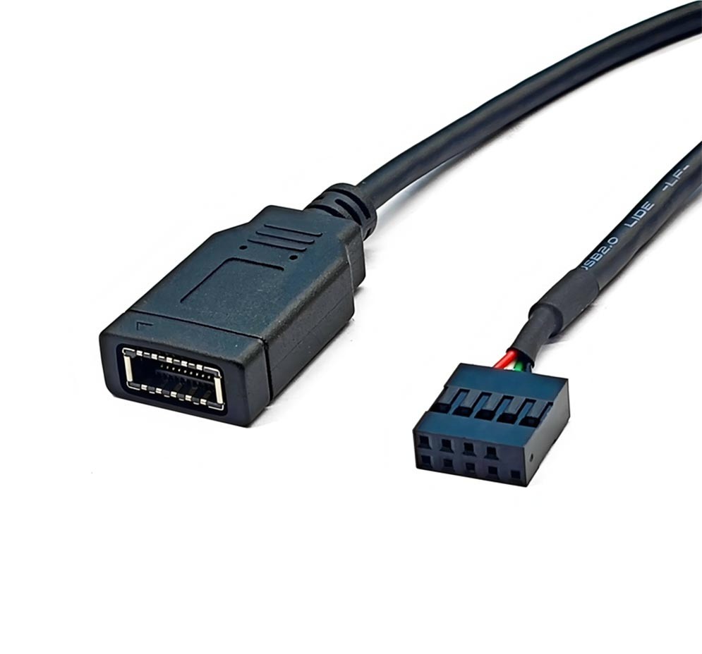 Motherboard USB 2.0 to Type C Front Panel Cable USB-C Front Panel Adapter