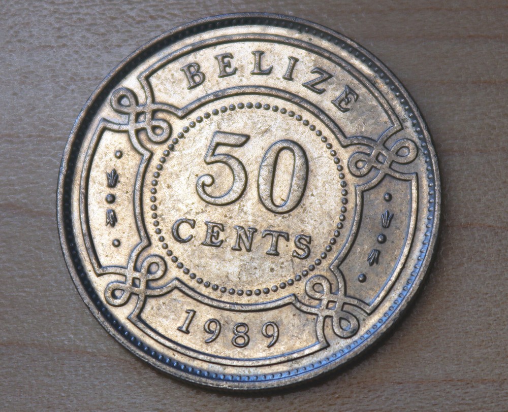 1989 Belize 50 Cents