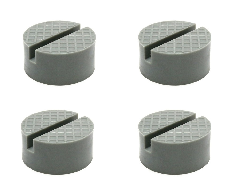 4 Pack Polyurethane Universal Medium Size Slotted Jack Pad Frame Rail Protector