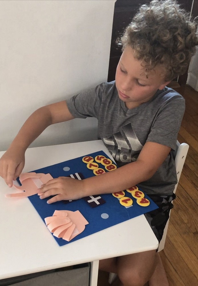 Montessori Educational Toy. Finger Counting Math Manipulative. Math Center.