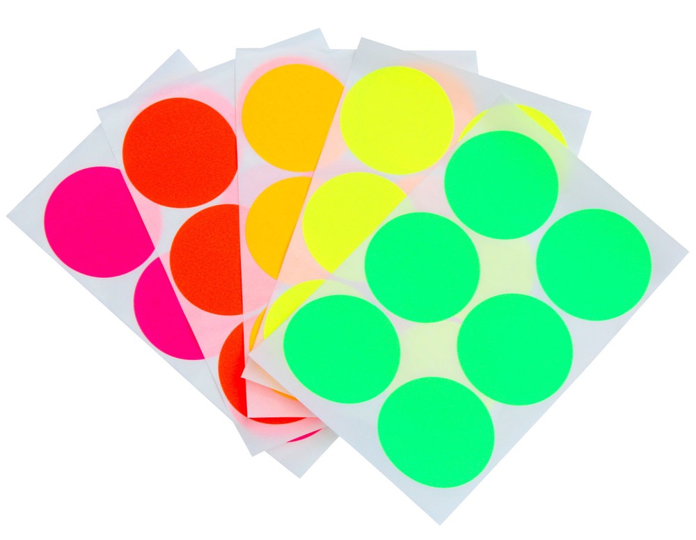 Round 2 Inch Stickers 50mm Color Coding Dot Labels Jars Storage Identification