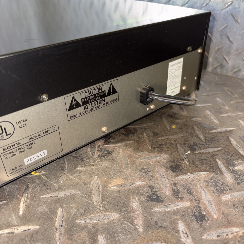 Sony CDP-C10 10 Disc CD Changer Player - DOESN'T EJECT
