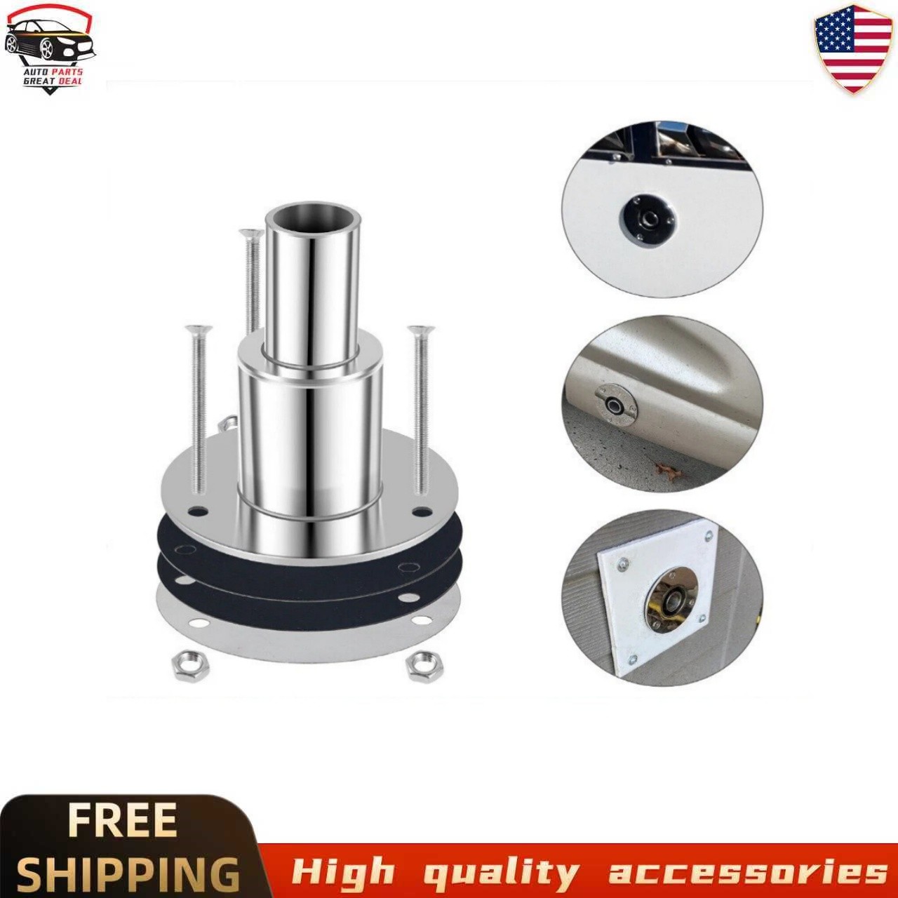 For Diesel Heaters 316 Stainless Steel Thru Hull Exhaust Fittings 24mm Pipe Tube