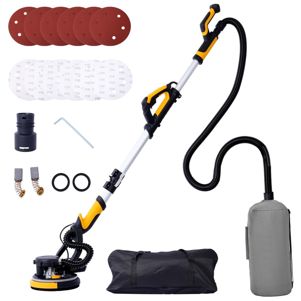 Professional Electric Drywall Sander Variable Adjustable Speed Sanding Pad w/LED