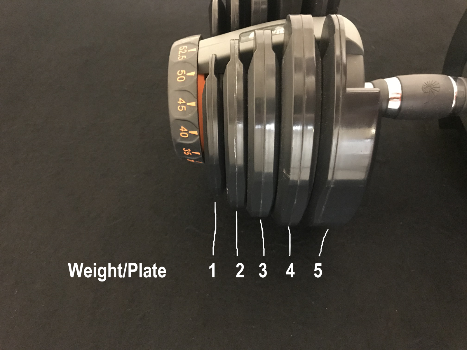 SERIES 1 ONLY- Bowflex Nautilus SelectTech 552 Dumbbell Replacement Plate Weight