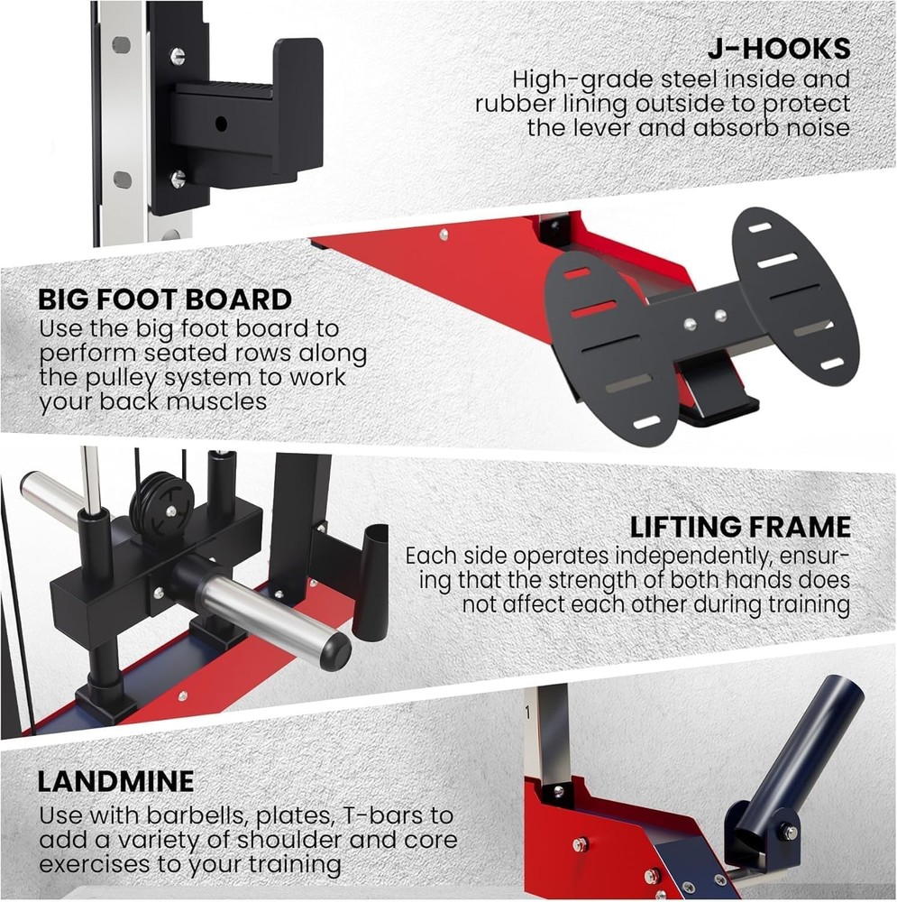 Smith Machine Strength Training Weight Stacks Home Gym System Workout Station