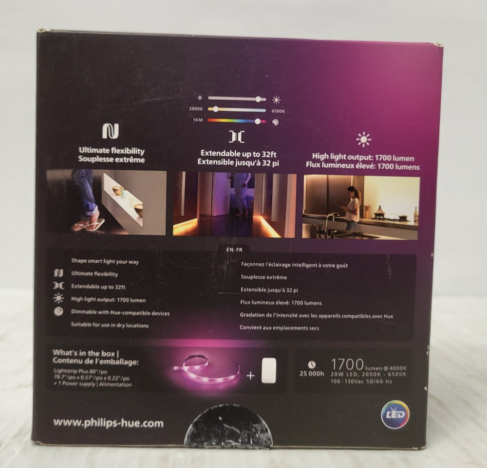 (N92363-6) Philips Lightstrip Plus Base V4 80" Smart Lights