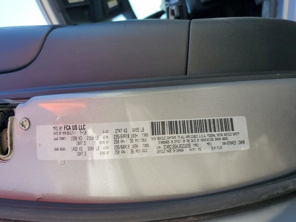 PACIFICA 2018 Glove Box 4781603