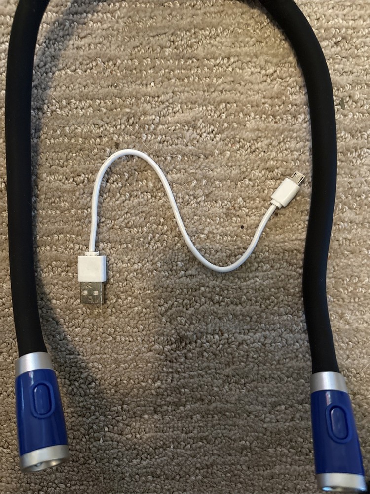 Lightweight Neck Reading Light - 3 Brightness Levels. Rechargeable