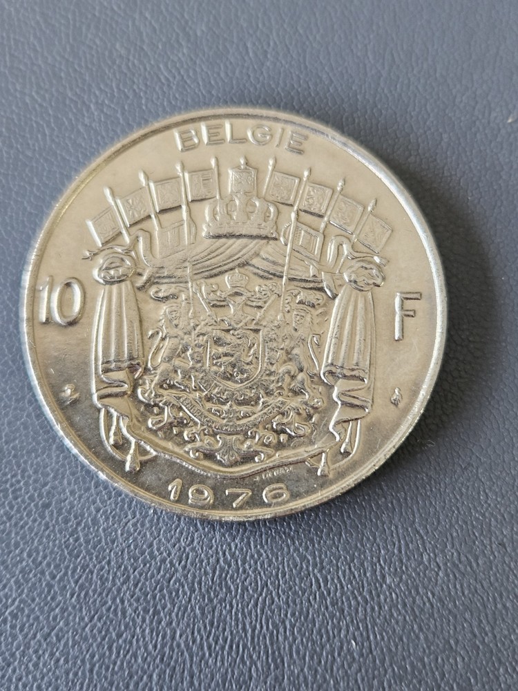 Belgium 10 Francs Coin 1976 Uncirculated