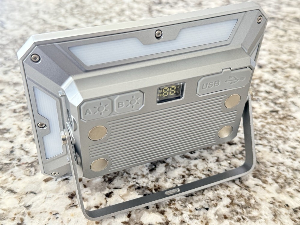 USB Rechargeable LED Work Light 7 Modes Camping Fishing Flashlight