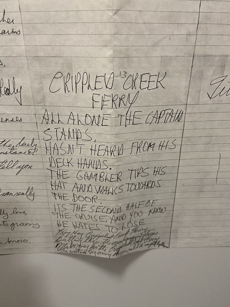 Neil Young “After the Gold Rush” Lyric Poster (1970)