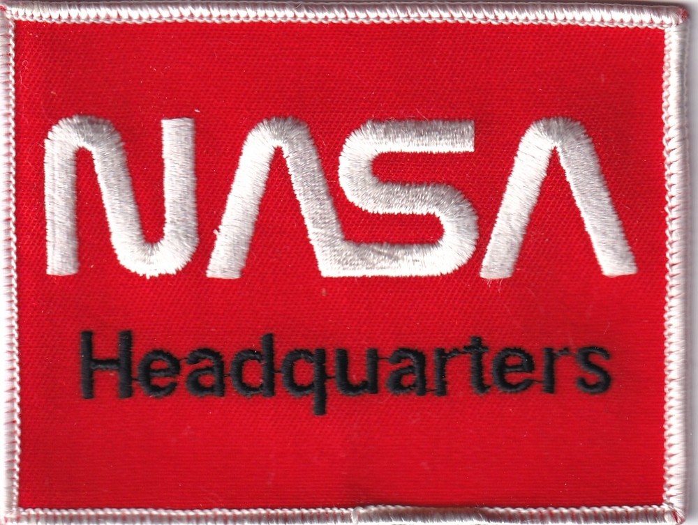NASA Headquarters patch orange US made
