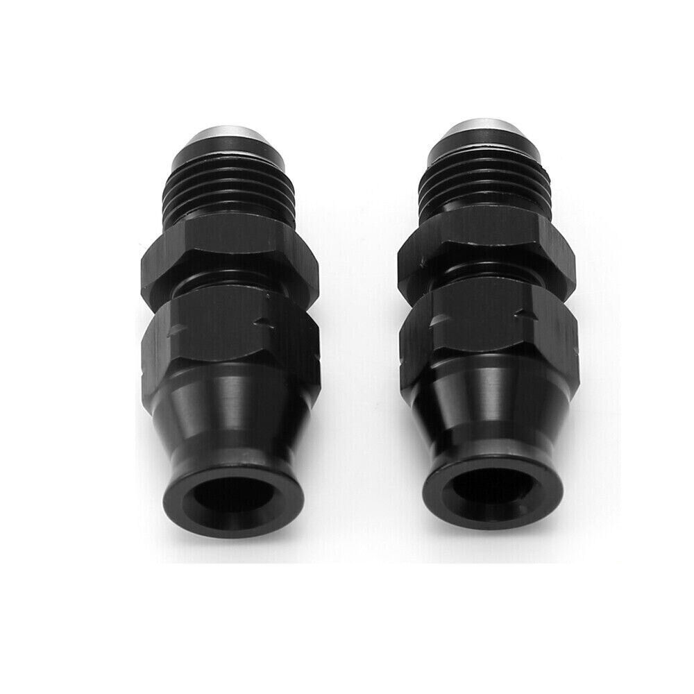 6AN To 3/8" Tube Hardline Fuel Line Adapter Fitting Tubing compression AN6 2PCS