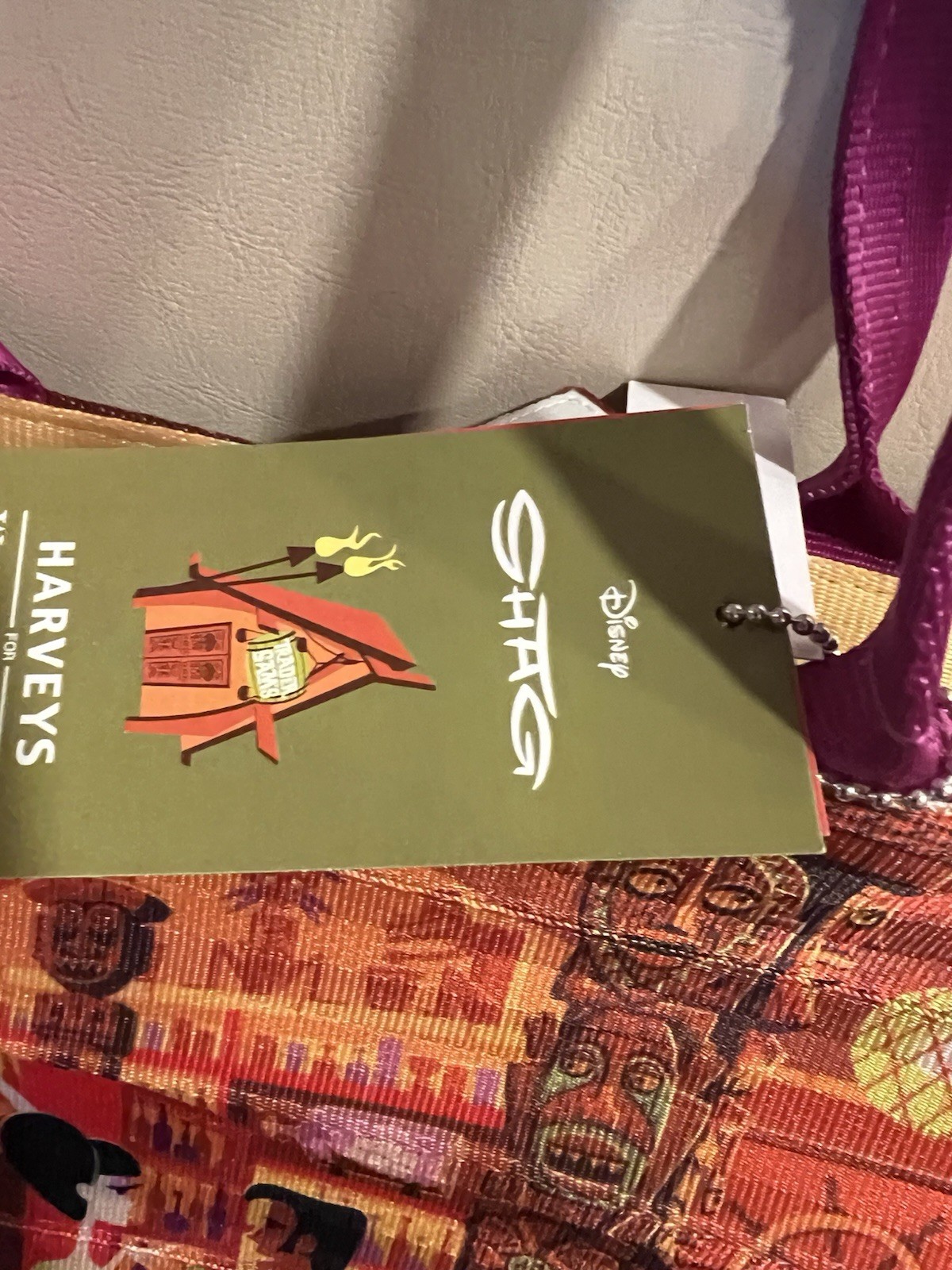 Harveys Shag Trader Sam’s Tiki Tote NWT