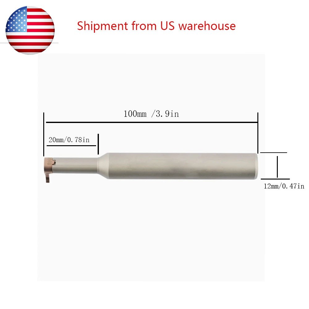 2mm Lathe Grooving Tool For MB07GR200 Miniature Internal GROOVING With Inserts
