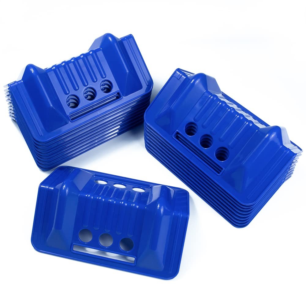 gemigard 20pcs Flatbed Cargo Edge Corner Protectors Strap Blue