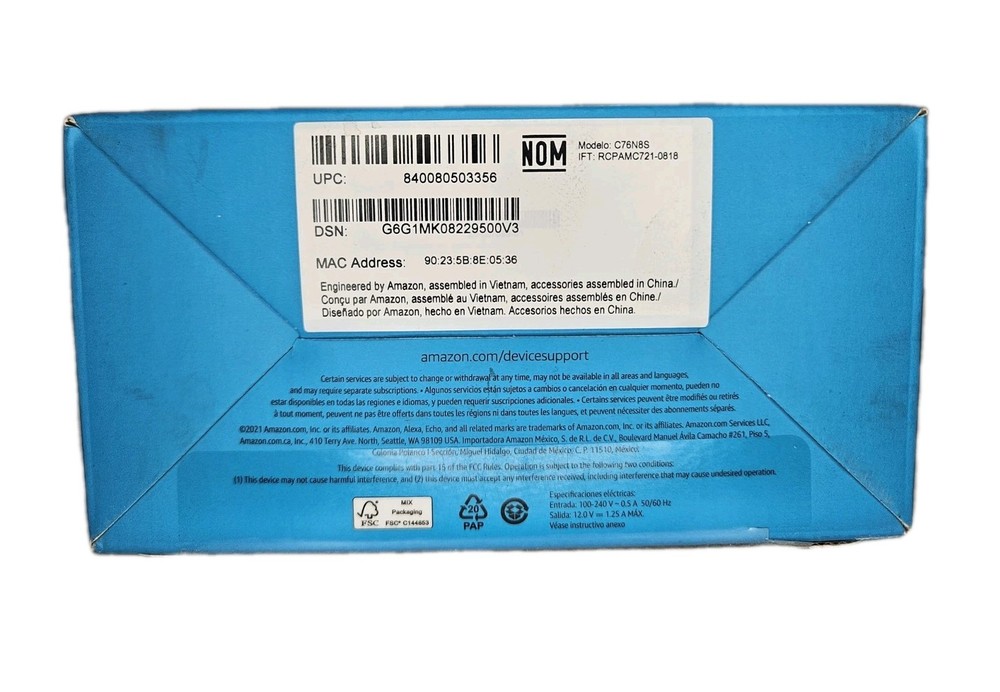 Amazon Echo Show 5 (2nd Gen) Smart Display Speaker NIB