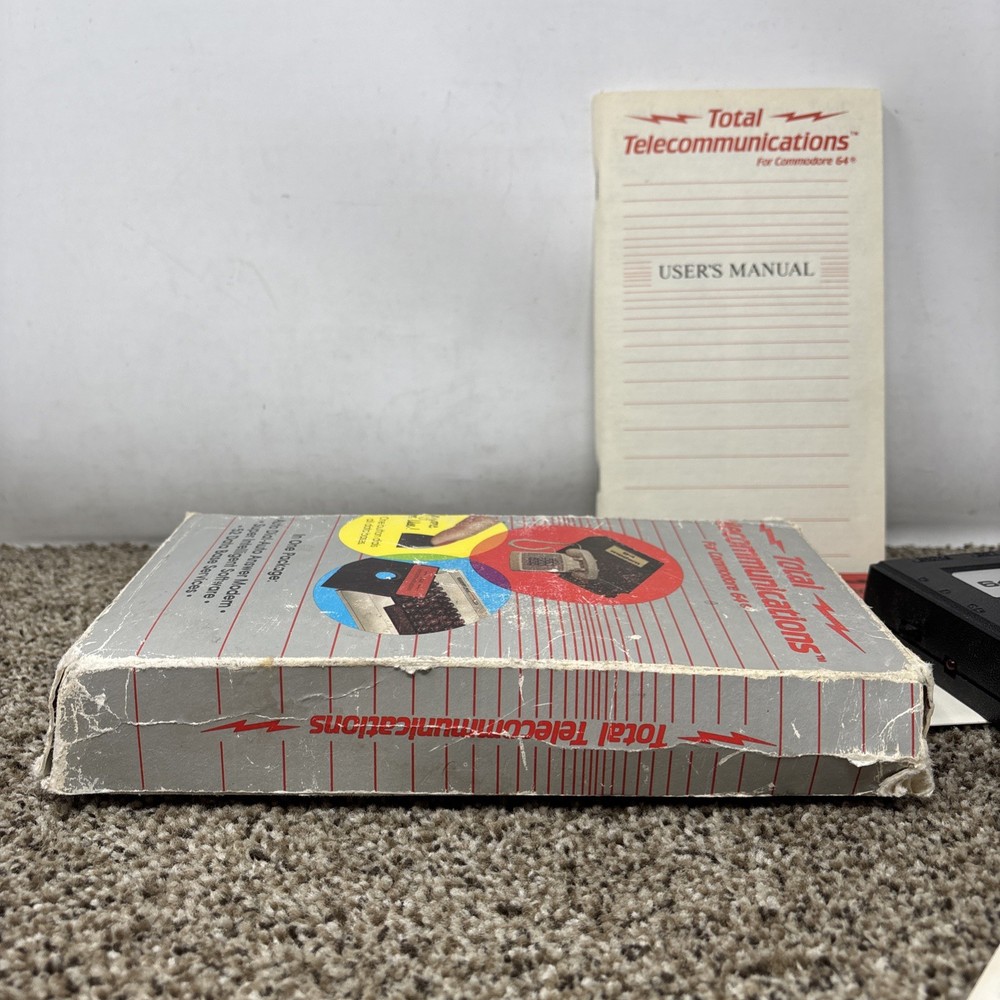 Total Telecommunications For Commodore 64 In One Package w/ Modem C64 with Box