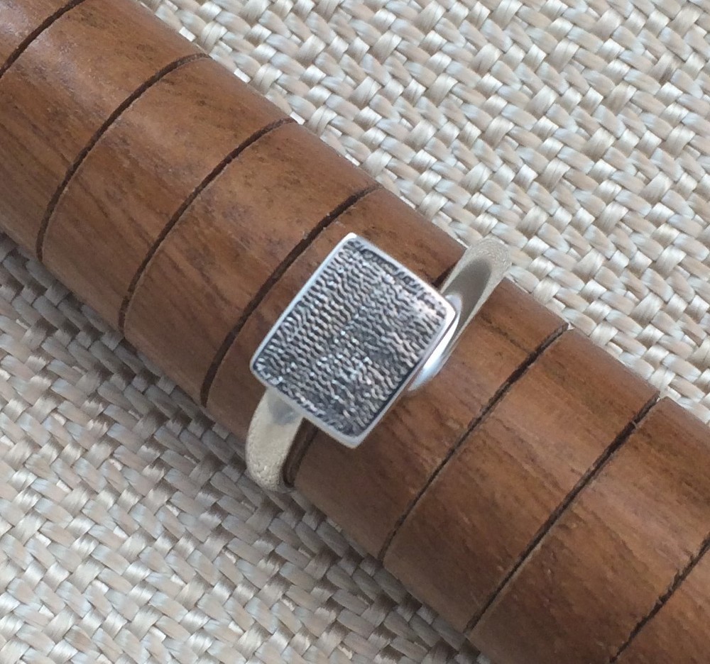 Sterling Silver Ring Blank 8x10mm Pad Base Adjustable Style .925 Quality Finding