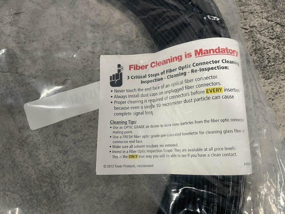 500Ft Camplex Simplex Single Mode ST Fiber Optic Tactical Cable