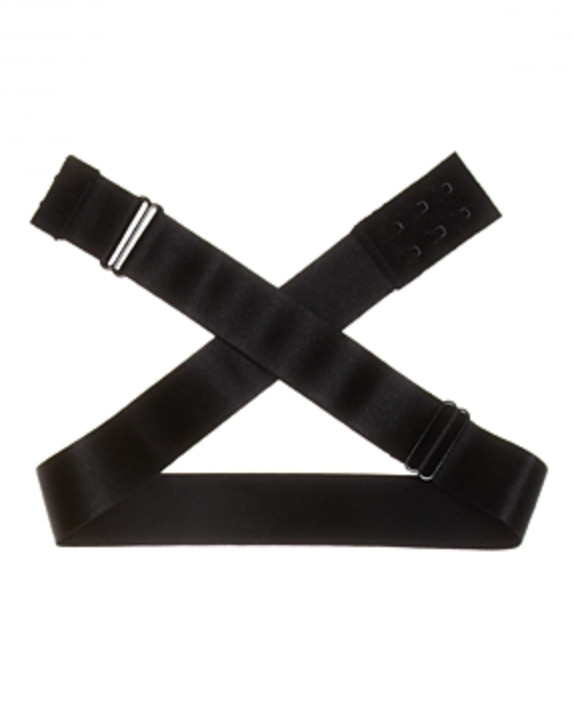 Fashion Forms A1102 Women's Black Adjustable Low Back Strap One Size