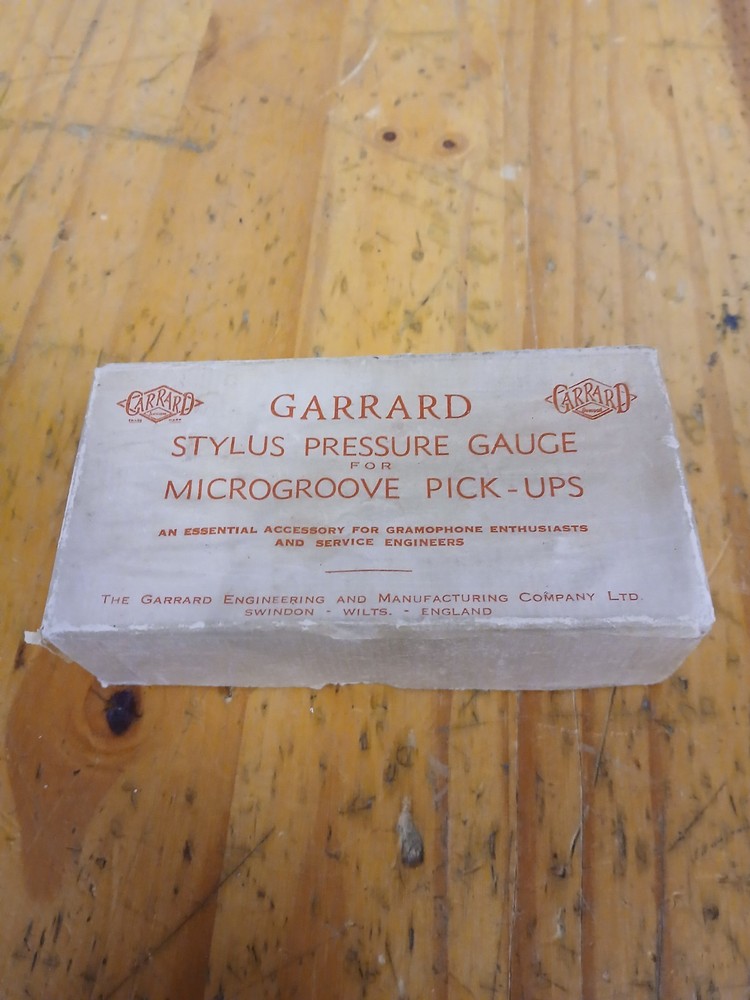 Garrard Stylus Pressure Guage Microgroove