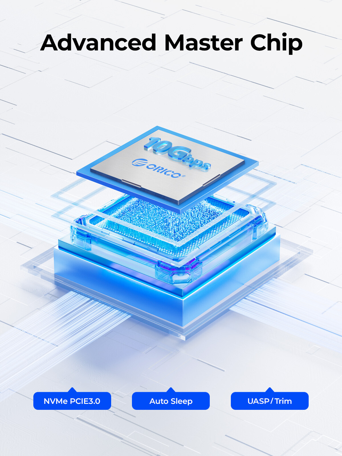 ORICO 2230 M.2 NVMe SSD Enclosure 10Gbps M.2 to USB-C Adapter M.2 Reader ProRes