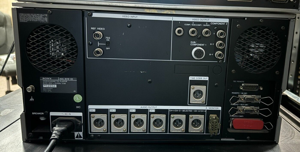 Sony BVW-65 Betacam SP Player - Error Code 21
