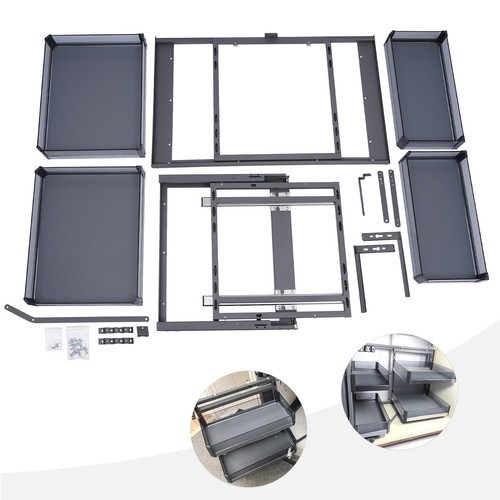 14" Blind Corner Pull Out, Universal Mount Right or Left, Soft Close, New In Box