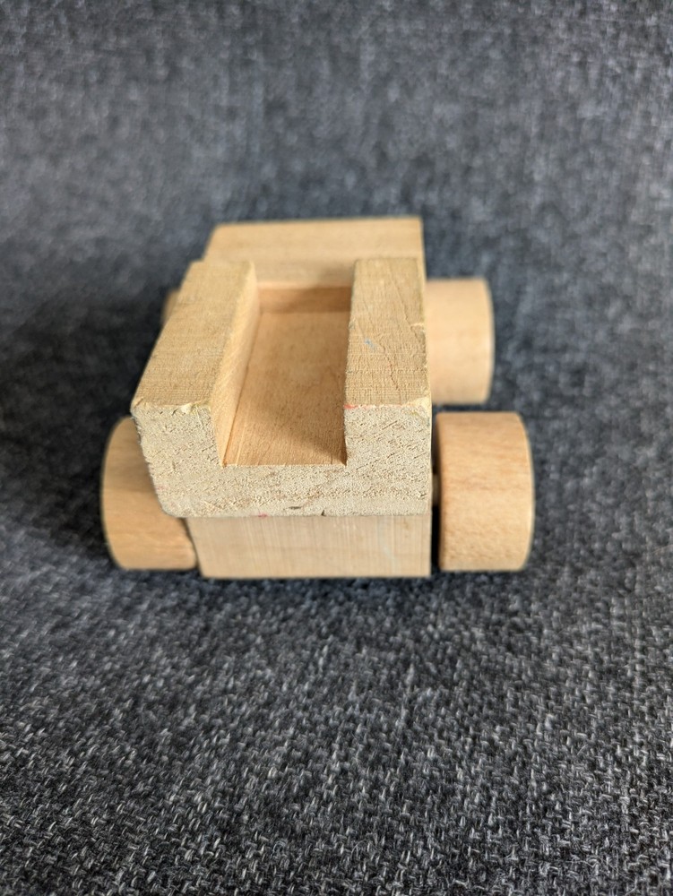 Solid Wood Truck 1978 Raintree Toy Co Wheels Roll