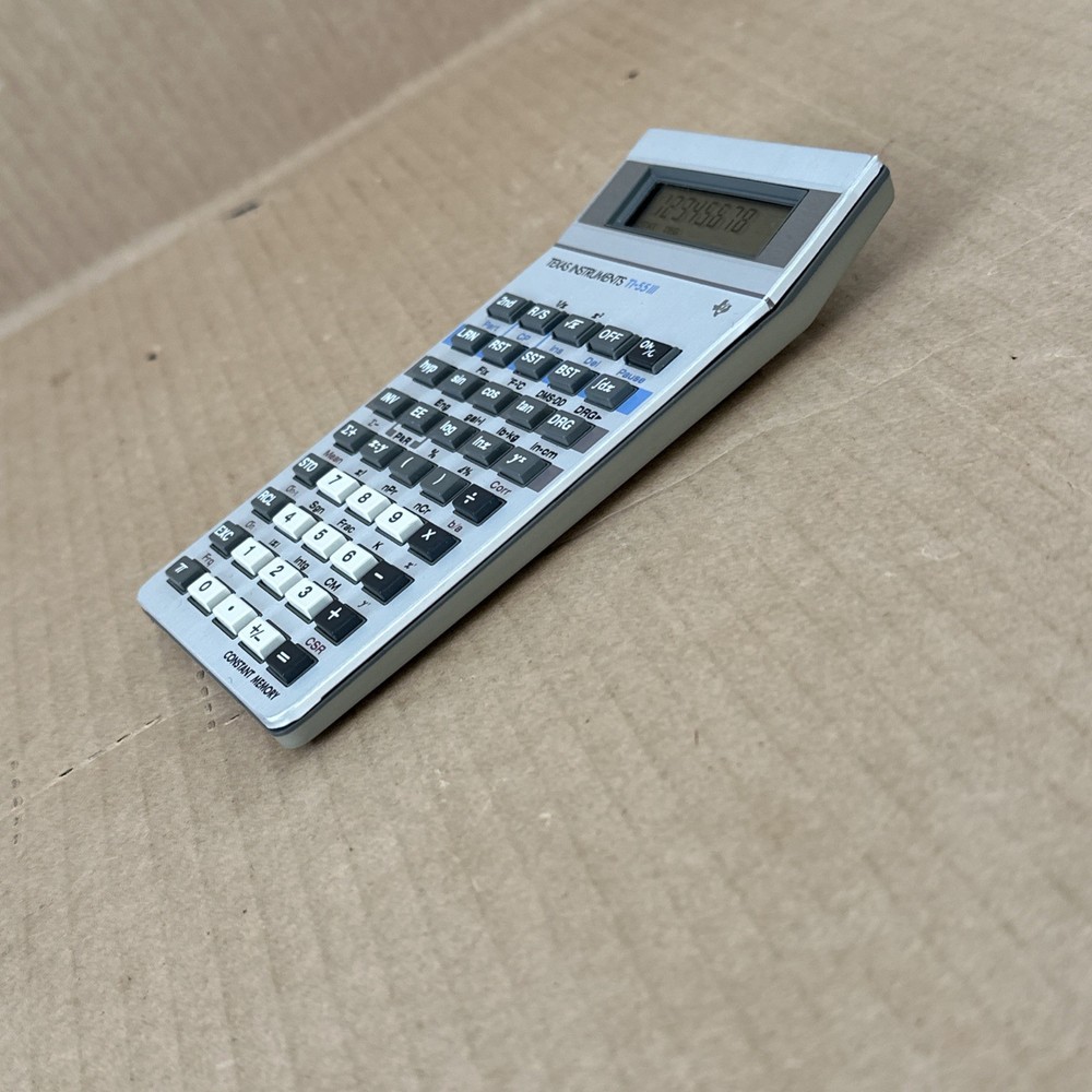 Texas Instruments TI-55 III Scientific Calculator With Case Tested Working