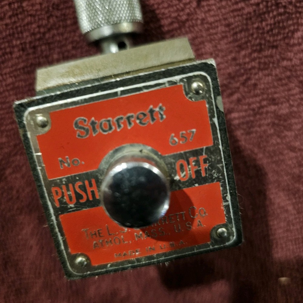 Starrett 657 magnetic base indicator holder
