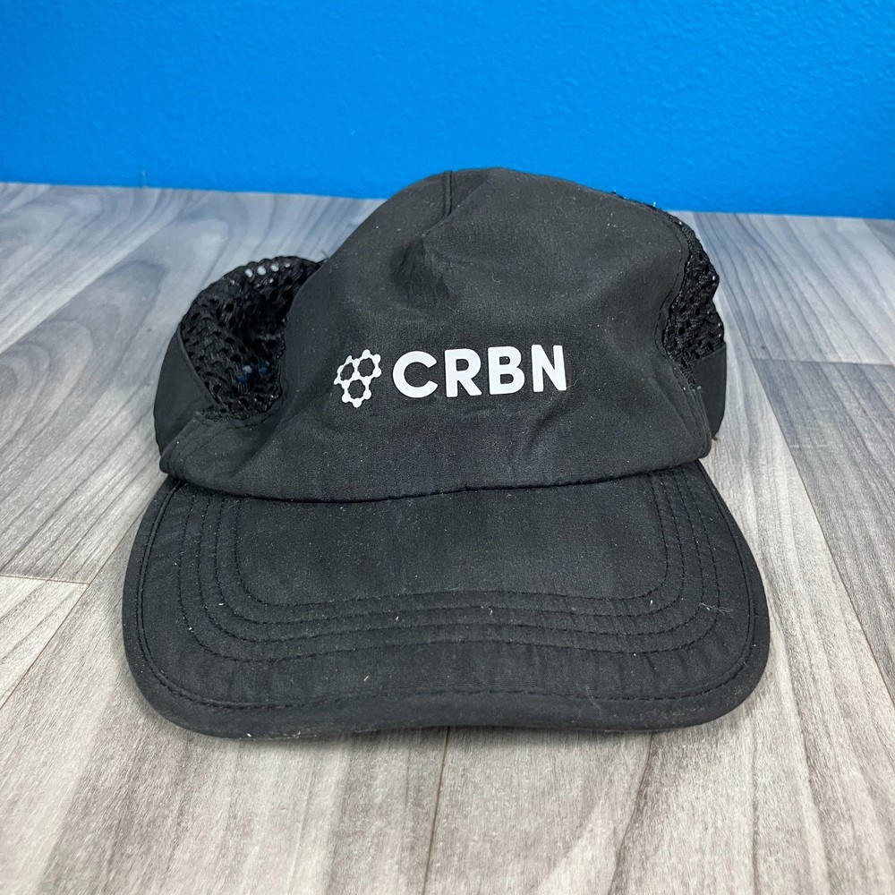 CRBN Trucker and Runner Hat - Lightweight & One Size Performance Hat Black