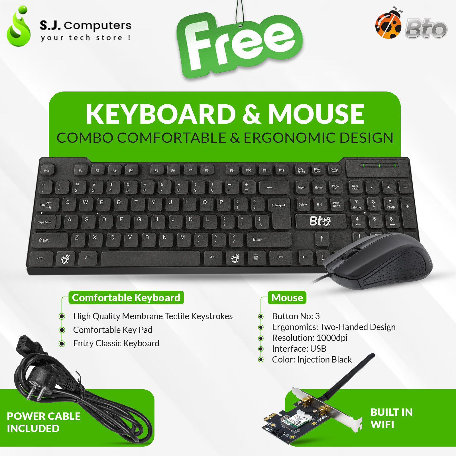 Dell SFF Desktop PC Intel i5-6500 32GB Ram 1TB SSD 2TB HDD New 22" LED Win10 Pro