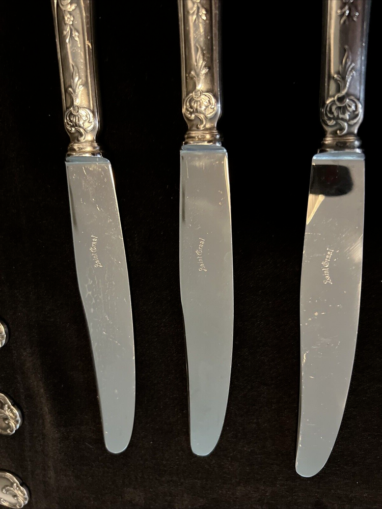 Flatware Set ~ Saint Graal ~ France ~ 24 piece Silver Plate Original Box