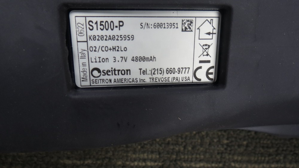 SEITRON S1500-P ANALYZER KIT W/ ATTACHMENT HOSES-QUICK GUIDE IN HARD CASE !!!