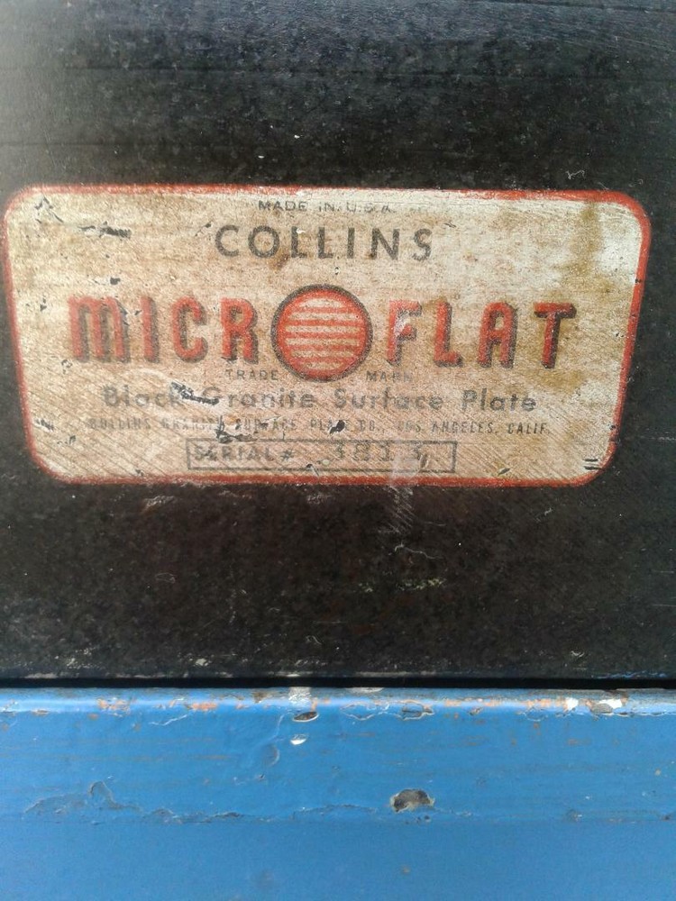 Collins Microflat Black Granite Surface Plate (Woodworking Machinery)