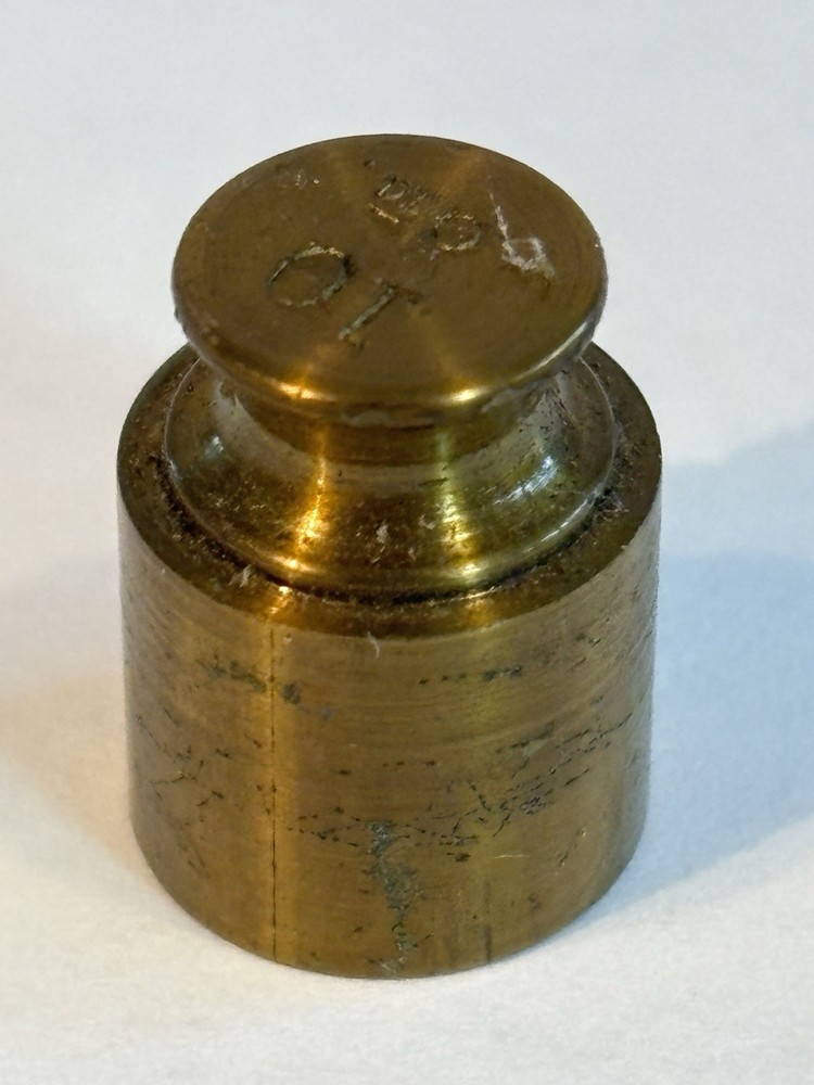 10g Replacement Brass Scale Weight Vintage    #2