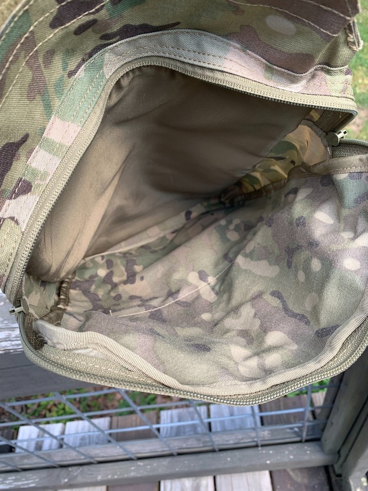 TopTacPro Multicam 2L Hydration/Back Panel Pouch, Laser Cut Molle, No Bladder